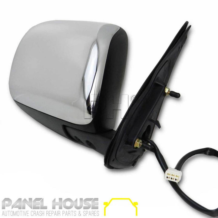 Door Mirror PAIR Chrome Electric Fits Toyota Hilux 2005 - 06/2010