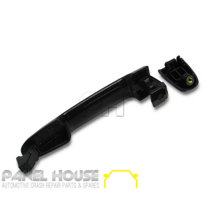 Outer Door Handle LEFT Front Black No KEYHOLE Fits Toyota Hilux N70 2005 - 2015