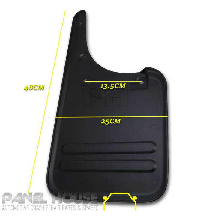 Mud Flaps Rear No Flare Type Fits Toyota Hilux 4WD Ute 05-14