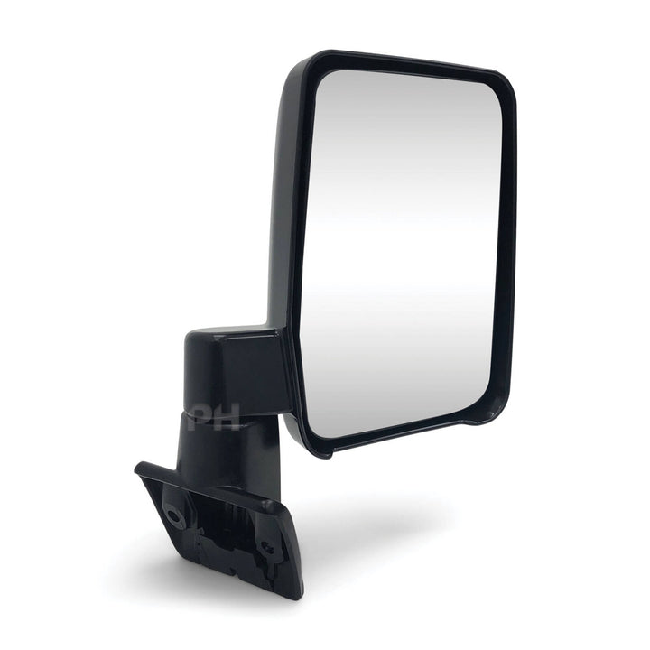 Door Mirrors Black Plastic Base PAIR Fits Landcruiser 60 Series 1980 - 1990