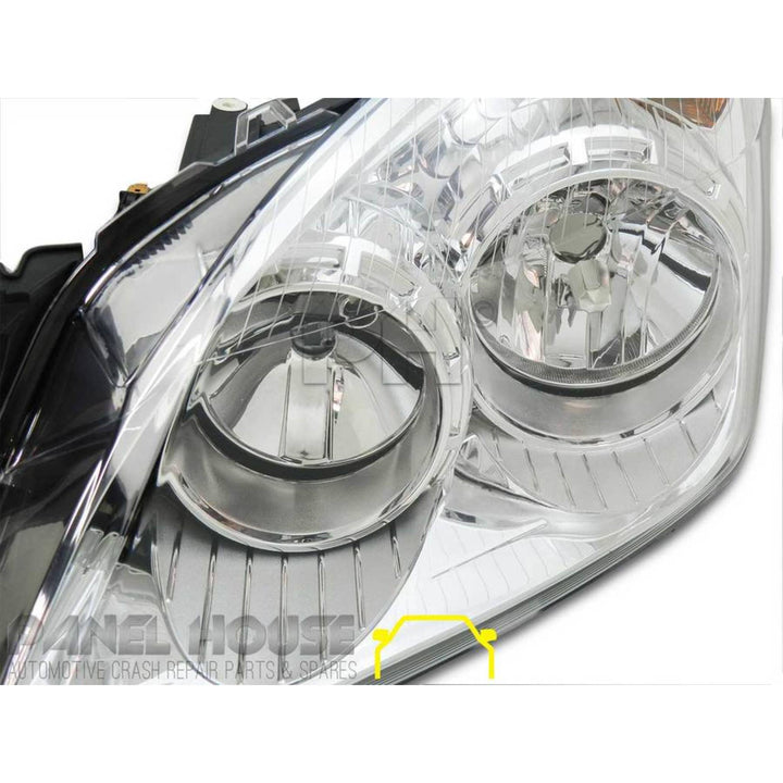 Headlights PAIR Chrome fits Holden AH Astra 2006 - 2009