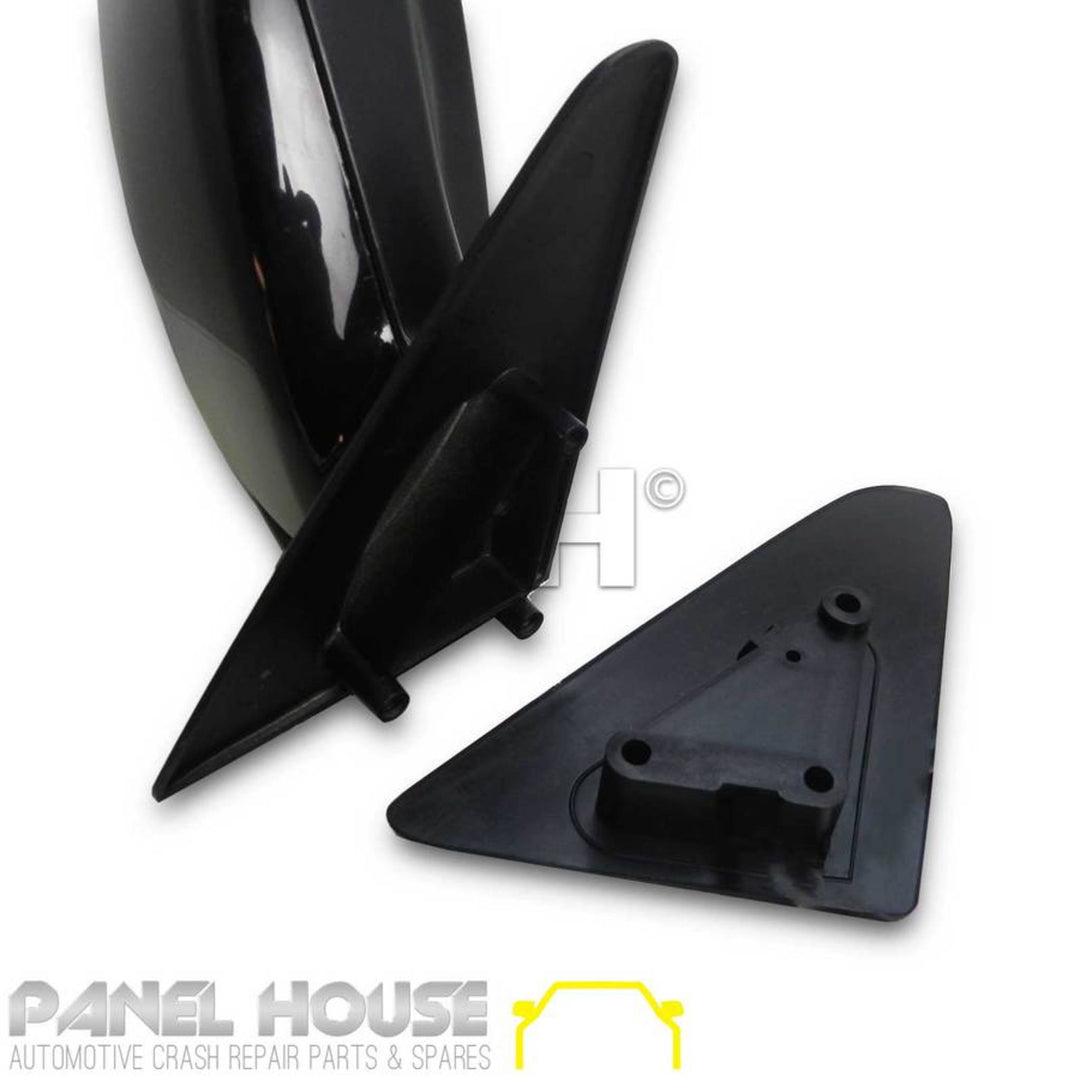 Door Mirror PAIR Black Manual Fits Toyota Landcruiser 80 Series 90-97