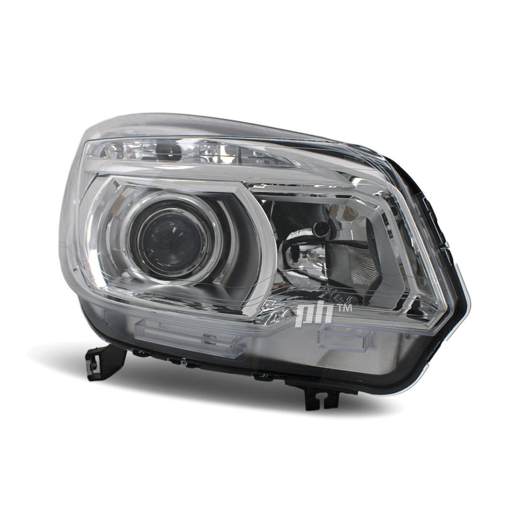Headlight PAIR Chrome Projector ADR fits Holden Colorado RG LTZ 2012 - 2016