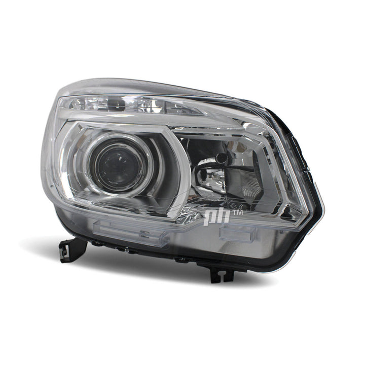 Headlight PAIR Chrome Projector ADR fits Holden Colorado RG LTZ 2012 - 2016