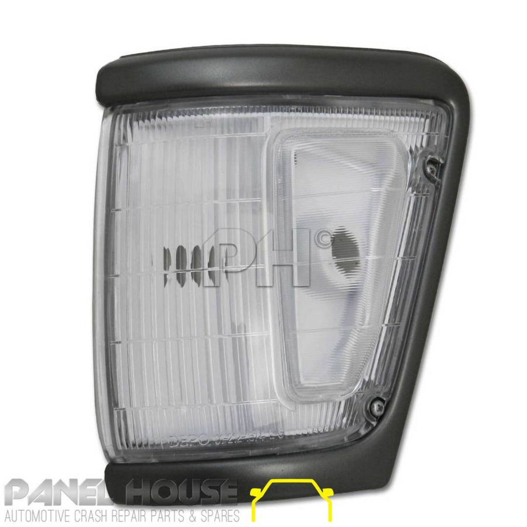 Corner Indicator Park Lights PAIR Grey Fits Toyota Hilux 4WD 1992 - 1997