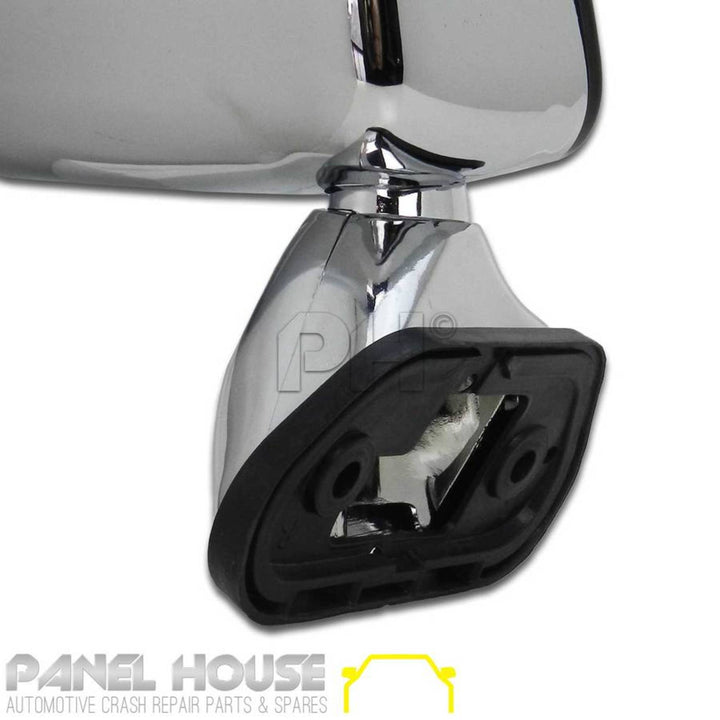 Door Mirrors PAIR Chrome Skin Mount With Cap Fits Toyota Hilux 97-01