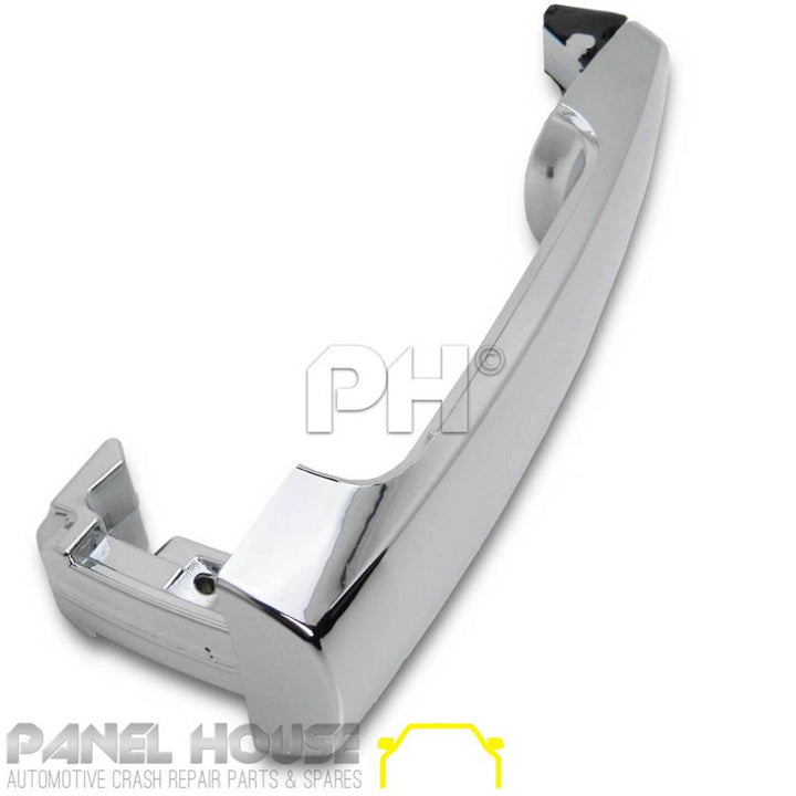 Outer Door Handles PAIR Front Chrome With Hole Fits Toyota Hilux N70 2005 - 2015