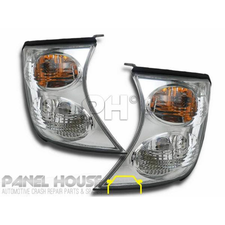 Headlights & Corner Lights PAIR fits Nissan Patrol GU Series 1 97-01 CLEAR ADR