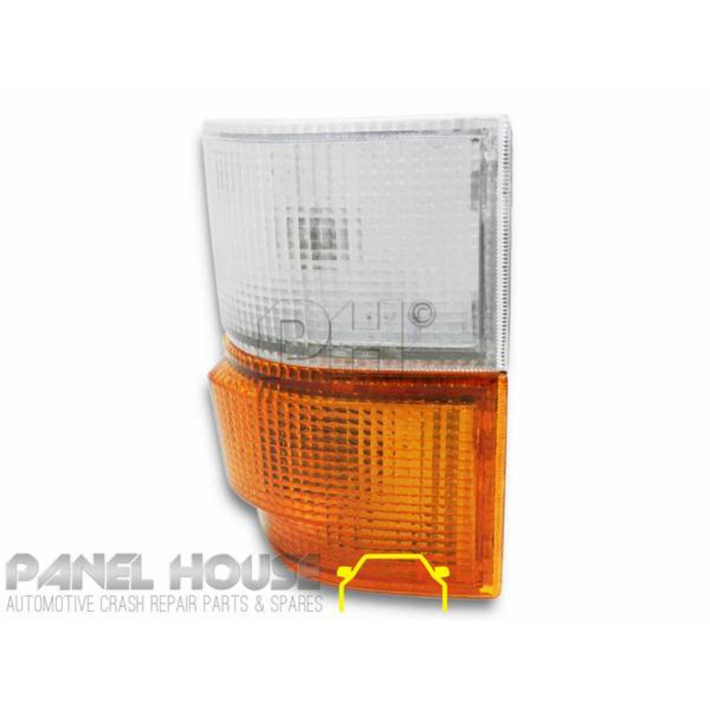 Corner Indicator Park Lights PAIR AMBER BOTTOM Lens Fits Toyota Hiace 1983 - 1985