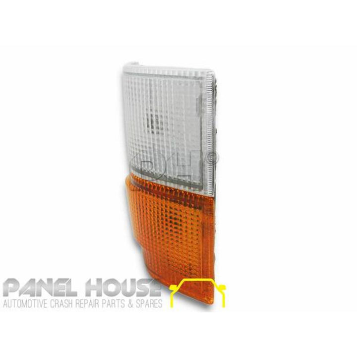 Corner Indicator Park Lights PAIR AMBER BOTTOM Lens Fits Toyota Hiace 1983 - 1985