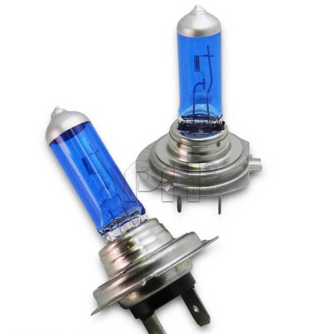 Upgrade Halogen Super White Bulbs - Hi & Lo Beam (H1&H7) 5000K Headlight Bulbs