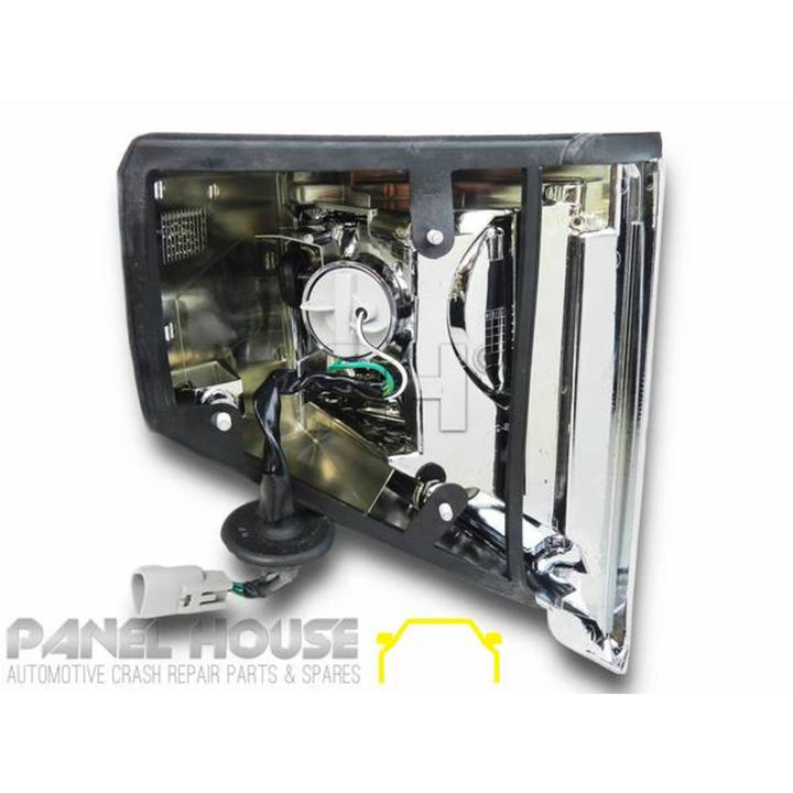 Corner Indicator Lights PAIR Chrome Fits Landcruiser 78 79 series 1999 - 2007