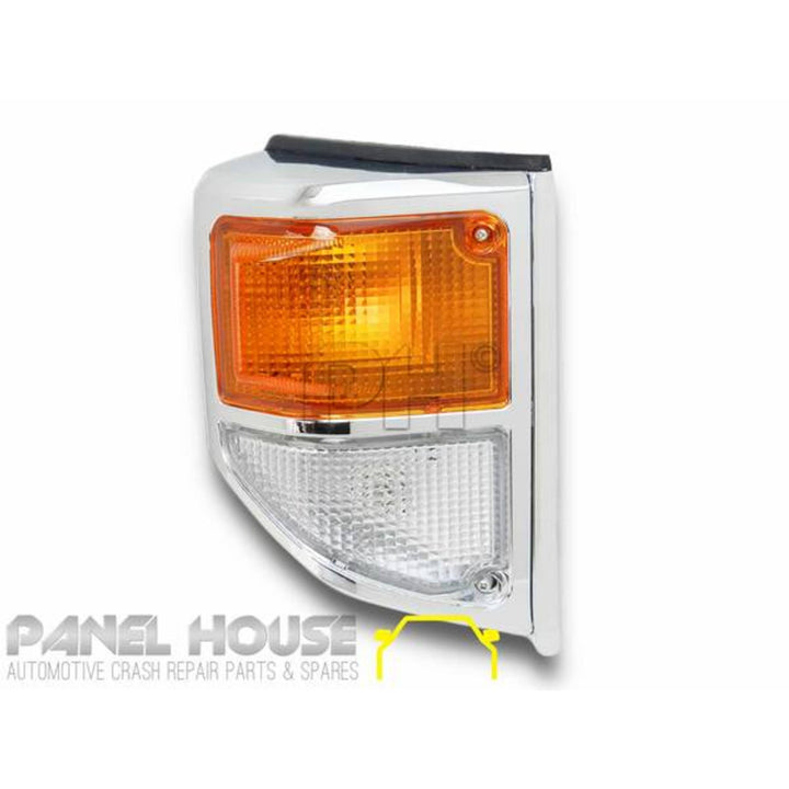 Corner Indicator Lights PAIR Chrome Fits Landcruiser 78 79 series 1999 - 2007