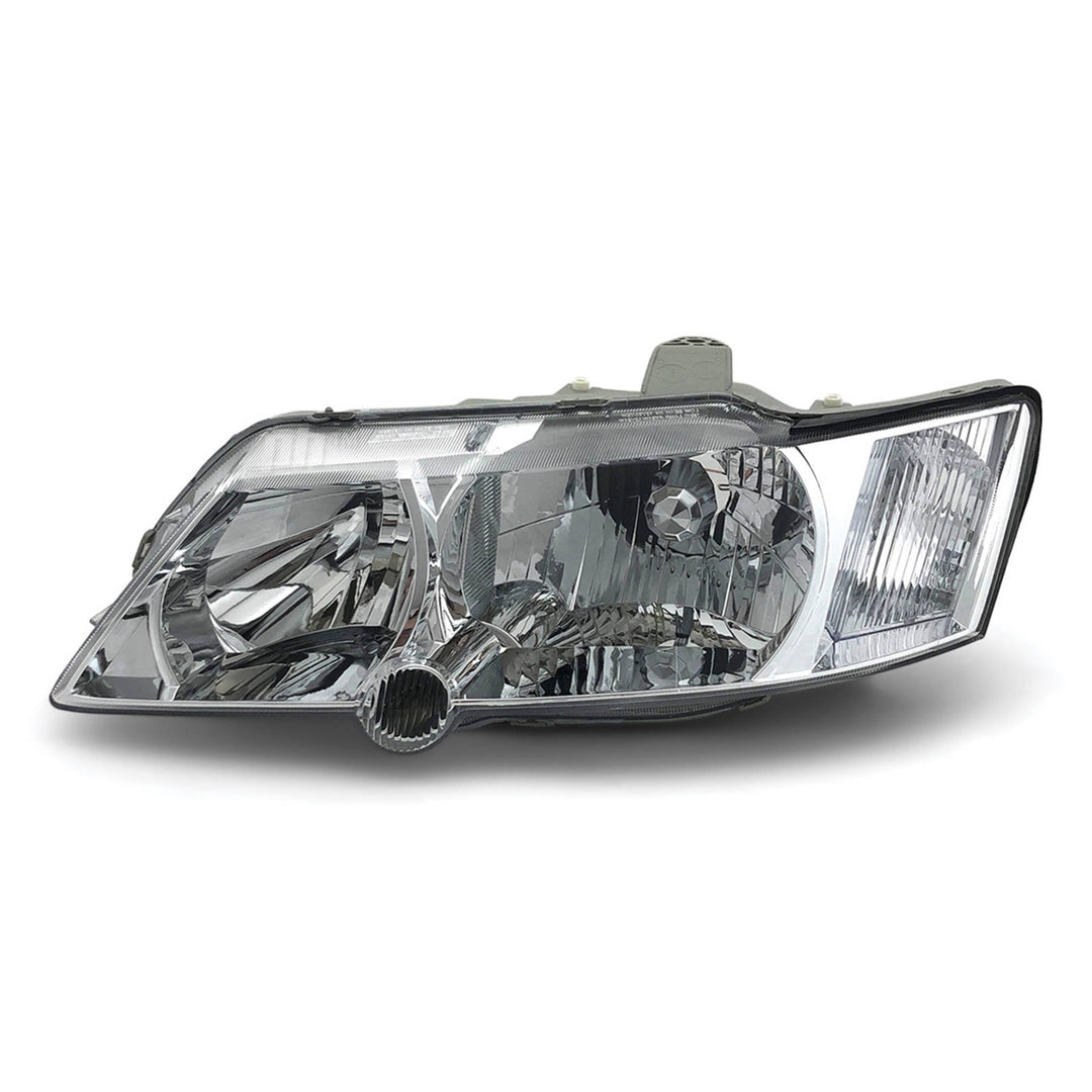 Headlights Chrome PAIR fits Holden Commodore VY 2002 - 2003 Executive Acclaim S