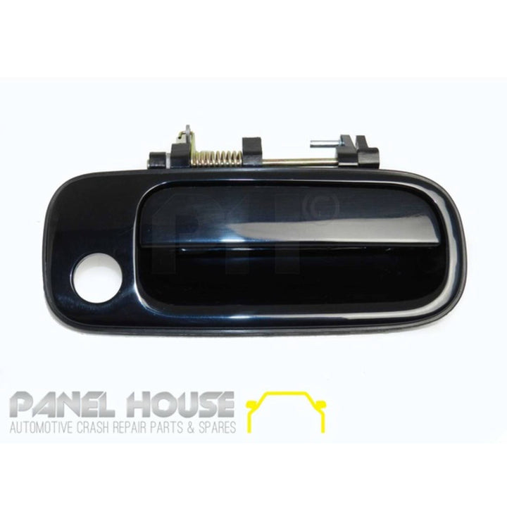 Outer Door Handles PAIR Front Black Fits Toyota Camry 10 Series 1993 - 1997