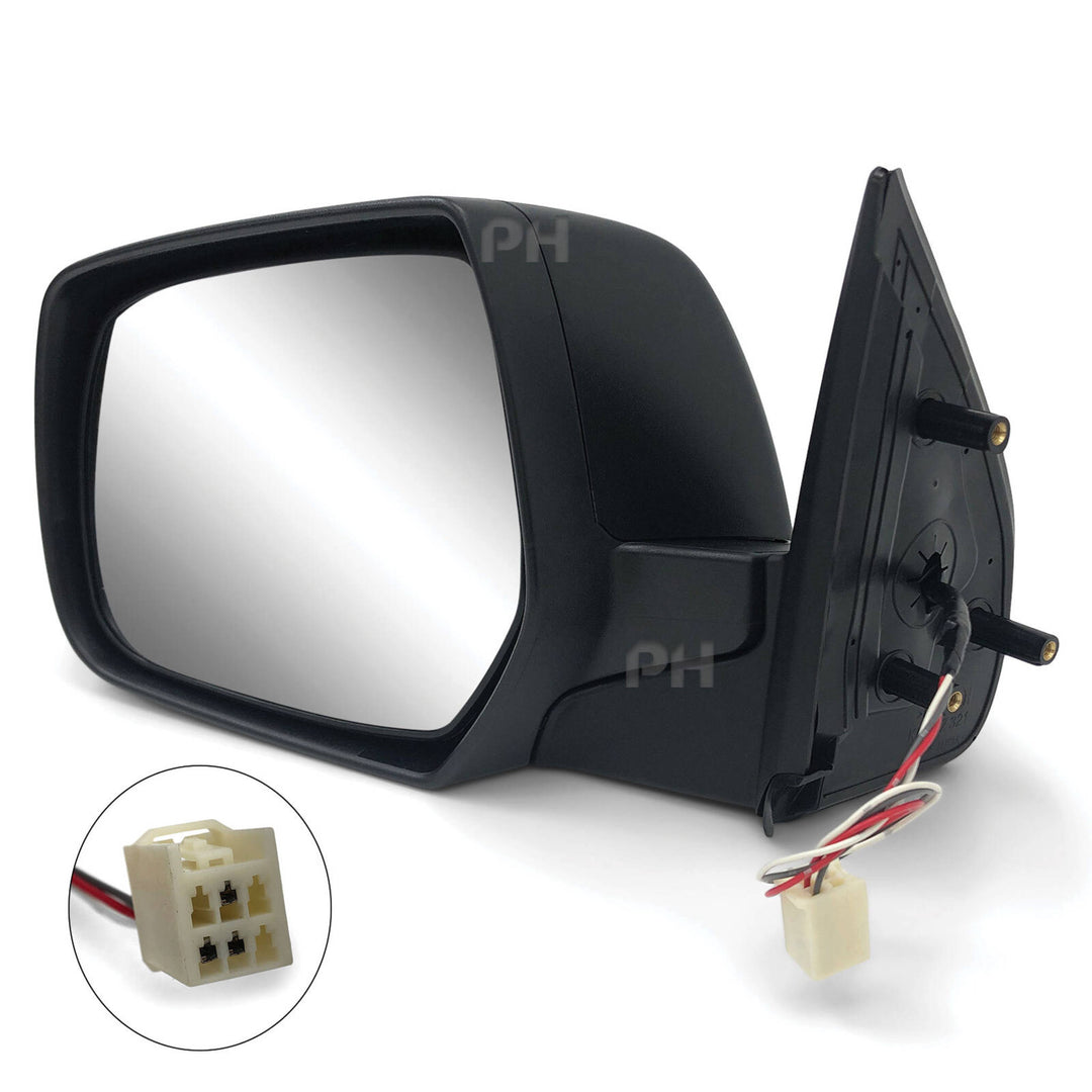 Door Mirrors PAIR Black Electric fits Mazda BT50 06-11 & Ford Ranger PJ PK 06-11