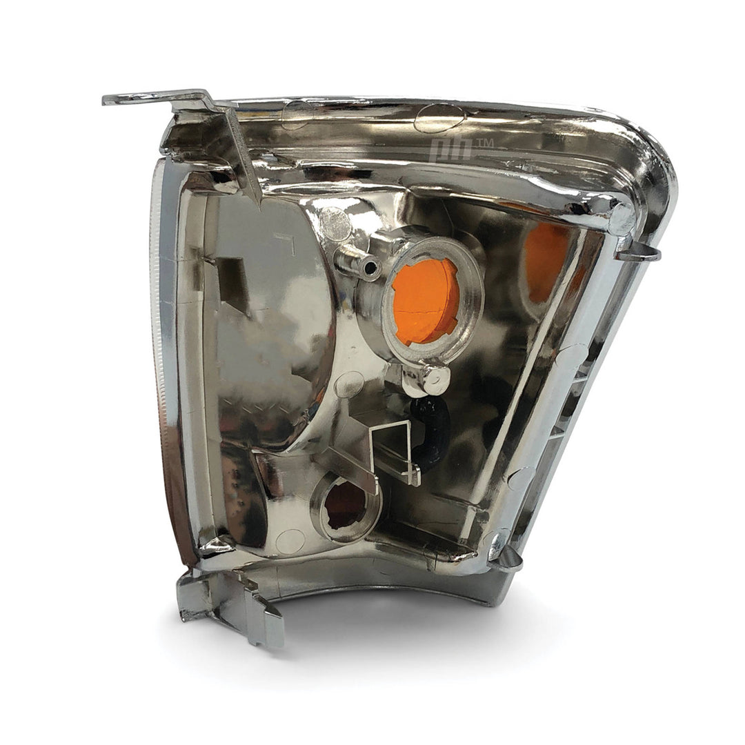 Corner Indicator Park Lights Chrome PAIR Fits Toyota Hilux 2WD 1997 - 2001