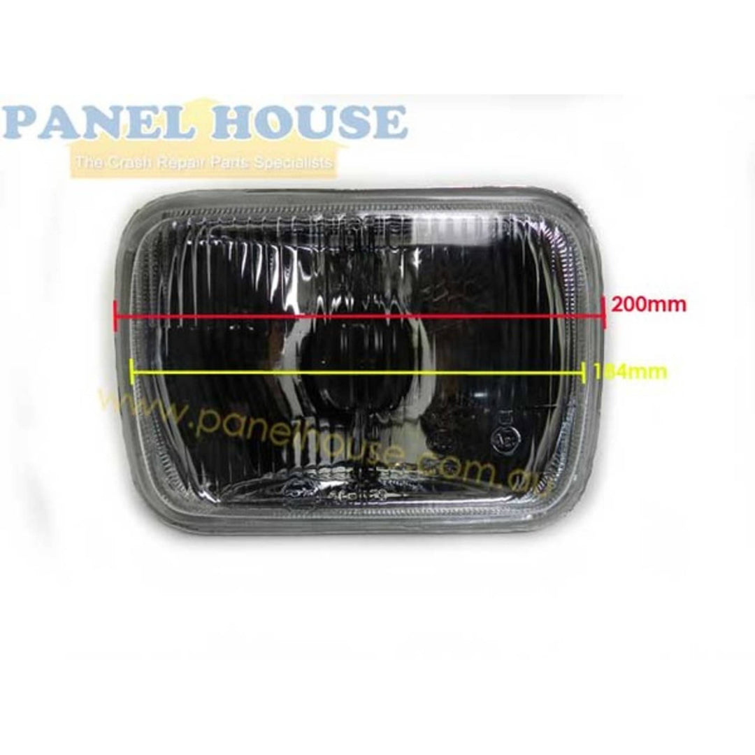 Headlights PAIR 7x5 H4 Type With Park fits Ford Courier PC Ute 85-96