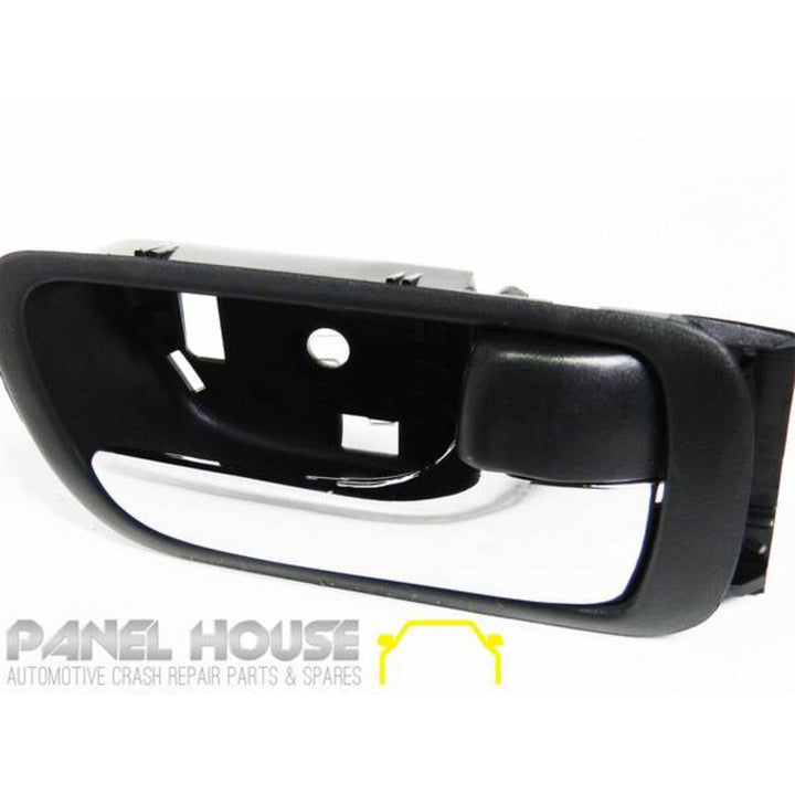 Interior Door Handles PAIR Chrome & Black Fits Toyota Camry 2002 - 2006