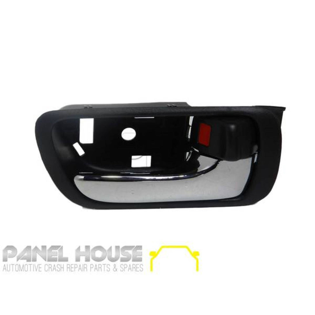 Interior Door Handles PAIR Chrome & Black Fits Toyota Camry 2002 - 2006