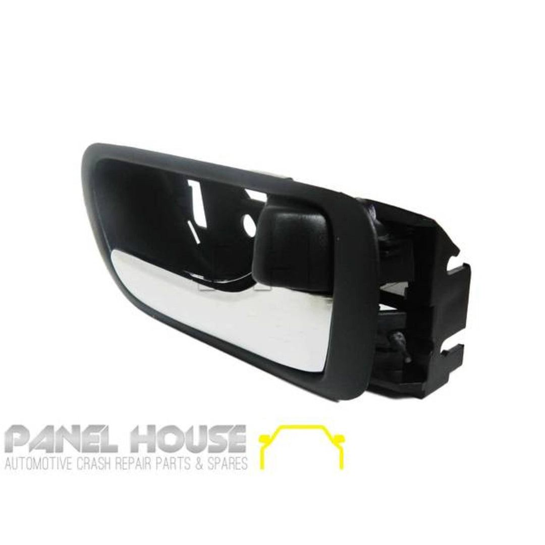 Interior Door Handles PAIR Chrome & Black Fits Toyota Camry 2002 - 2006