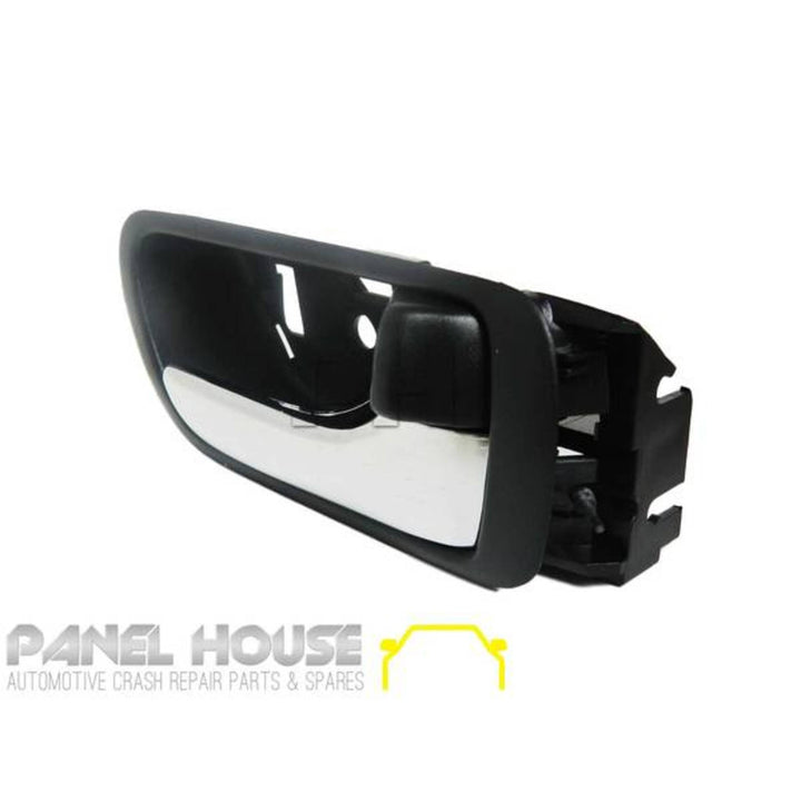 Interior Door Handles PAIR Chrome & Black Fits Toyota Camry 2002 - 2006