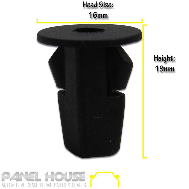 MudFlap Clip X1 Front Rear Wheel Grommet Plastic Fits Toyota HILUX 05-15 Vigo