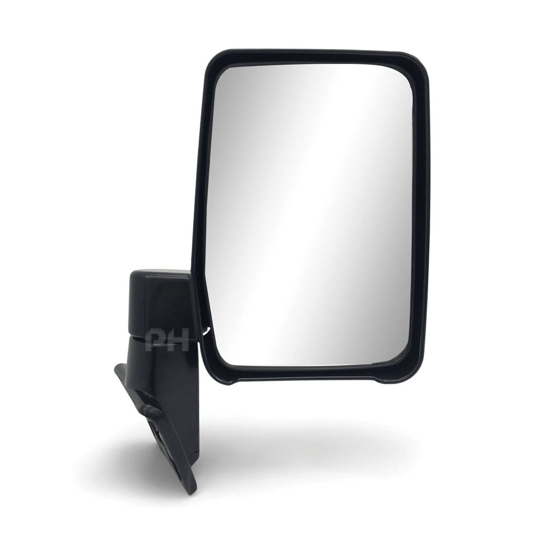 Door Mirrors Black Plastic Base PAIR Fits Landcruiser 60 Series 1980 - 1990