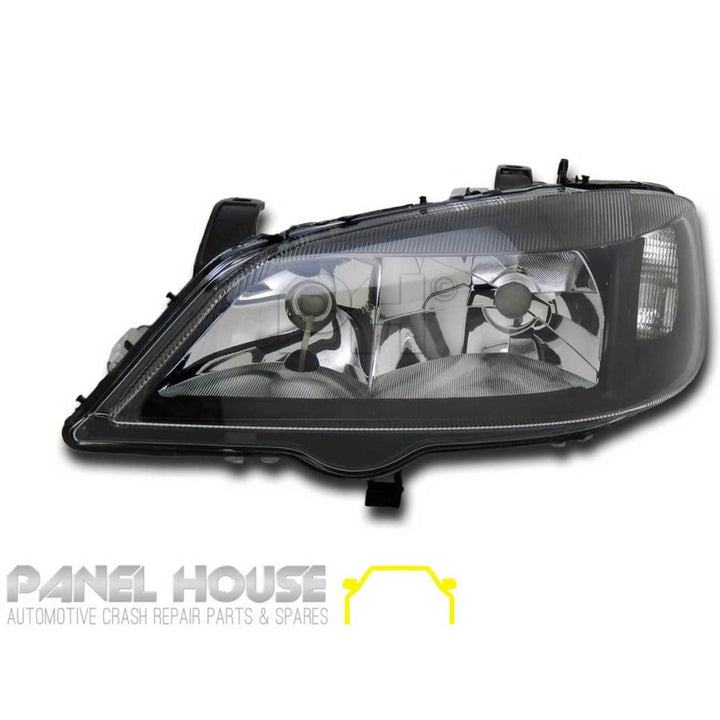 Headlights PAIR Black ADR fits Holden TS Astra 1998 - 2004