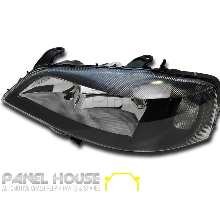 Headlights PAIR Black ADR fits Holden TS Astra 1998 - 2004