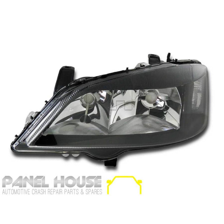 Headlights PAIR Black ADR fits Holden TS Astra 1998 - 2004