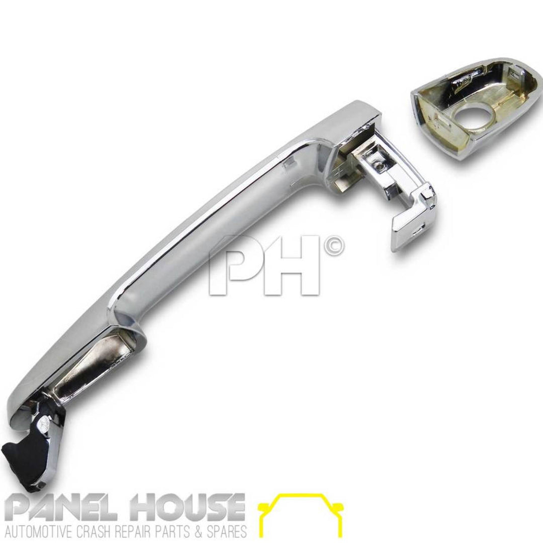 Outer Door Handles PAIR Front Chrome With Hole Fits Toyota Hilux N70 2005 - 2015