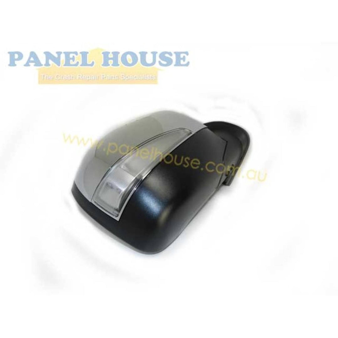 Door Mirrors With Blinker PAIR Chrome Electric fits Isuzu D-MAX DMAX 06/2008 - 05/2012