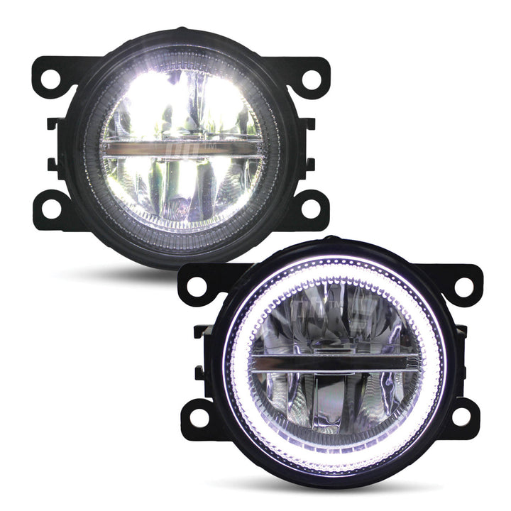 Fog Lights PAIR Twin LED Halo Style fits Holden Commodore VE SS SSV S1 2006 - 2010