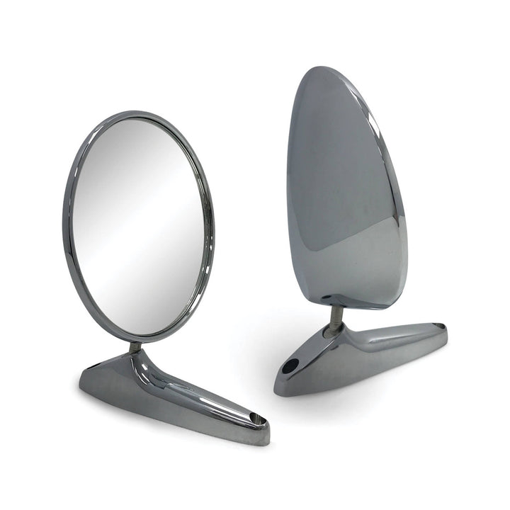 Alfa Romeo SPYDER Chrome METAL Classic Style PAIR Front Guard Wing Mirror LH+RH