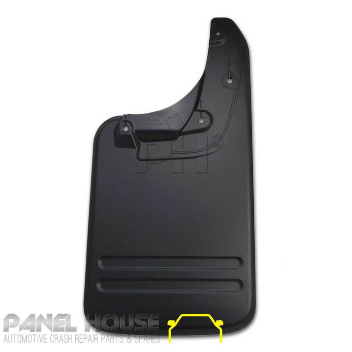 Mud Flaps & Screws PAIR Rear Plastic 58cm long fits Toyota Hilux Ute 05-14 4WD SR5