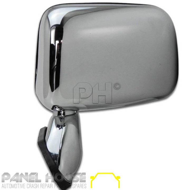 Door Mirror PAIR CHROME Skin Mount With Cap Fits Toyota Hilux 01-05