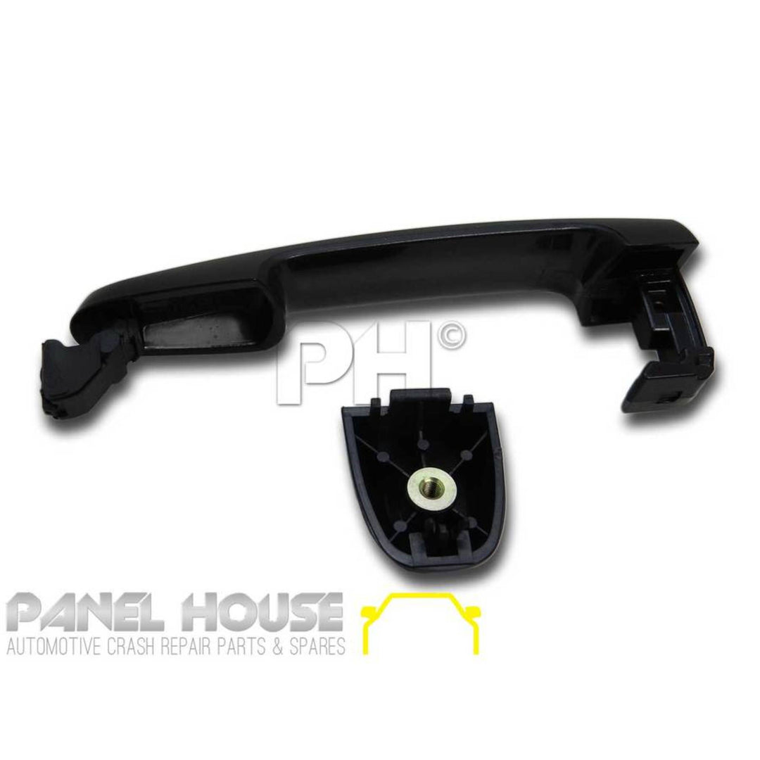 Outer Door Handle SET Black Fits Toyota Hilux N70 2005 - 2015