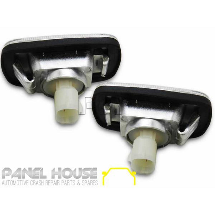 Guard Repeater Indicators PAIR Crystal Clear Fits Toyota Hilux 1997 - 2005