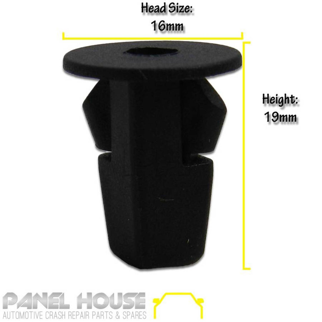 MudFlap Clip X1 Front Rear Wheel Grommet Plastic Fits Toyota HILUX 05-15 Vigo