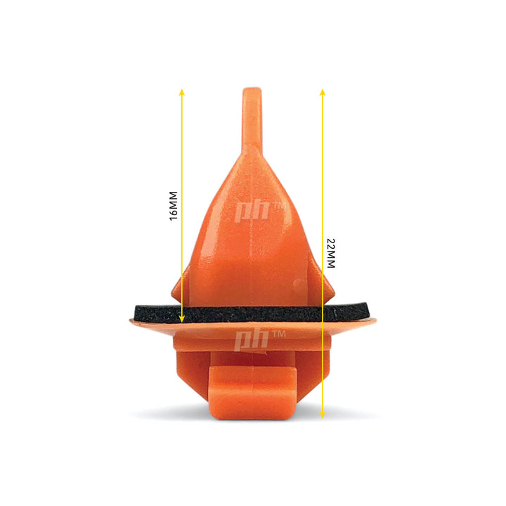 Wheel Arch Flare Mould Trim Clip ORANGE x10 fits Hilux SR5 Landcruiser Prado
