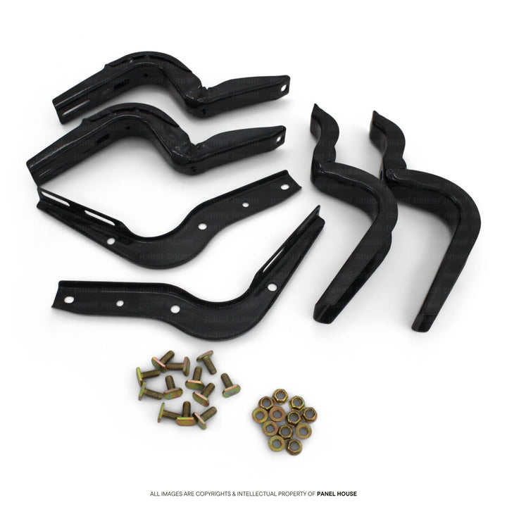 Black Edition Aluminium Side Steps fits Toyota Hilux Dual Cab 4DR N80 2015 - 2025 TRD