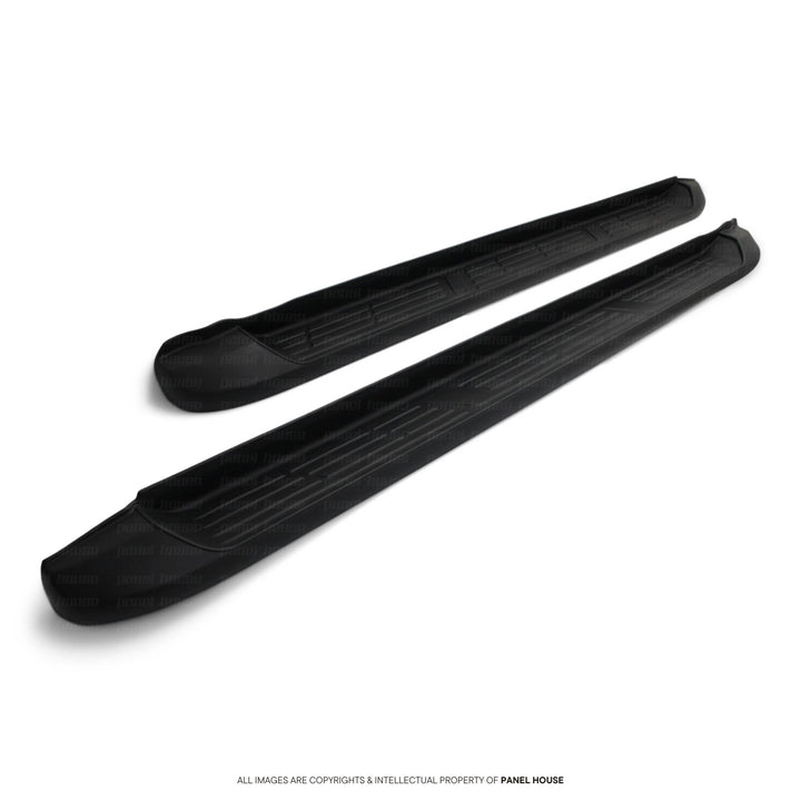 Black Edition Aluminium Side Steps fits Toyota Hilux Dual Cab 4DR N80 2015 - 2025 TRD