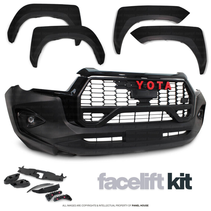 Front Bumper Upgrade Facelift GR Style Wide Body Kit fits Toyota Hilux N80 2020 - 2025 Workmate SR SR5